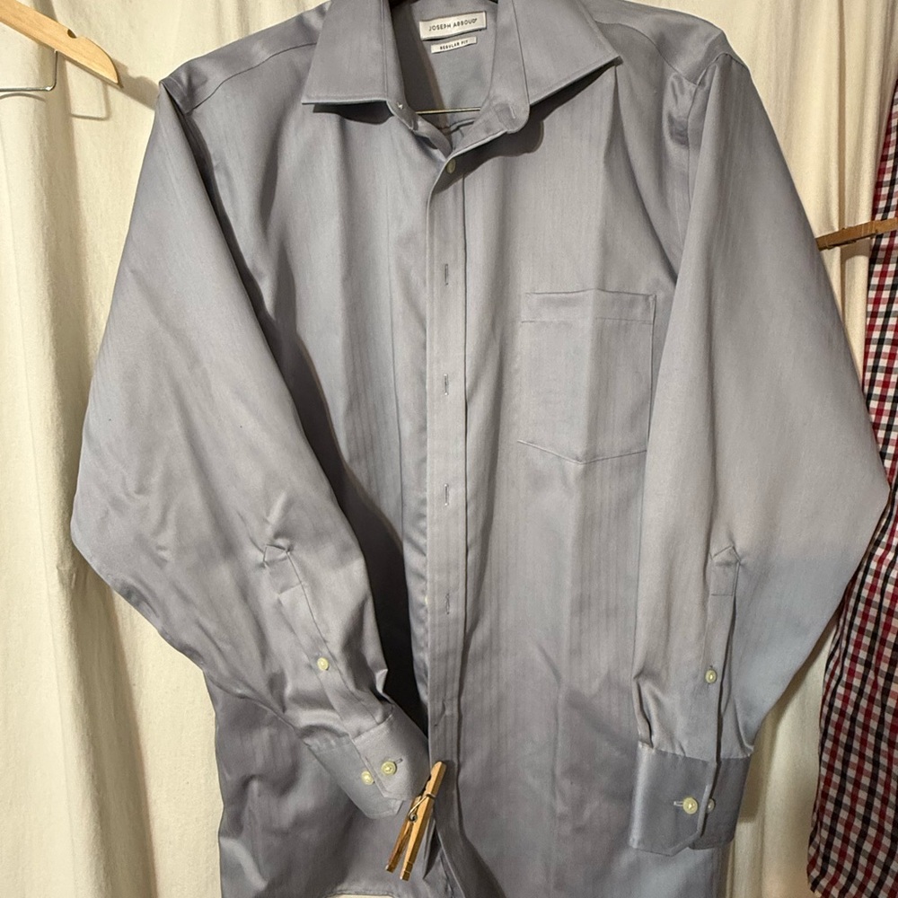 Joseph Abboud Light Gray Regular Fit Shirt